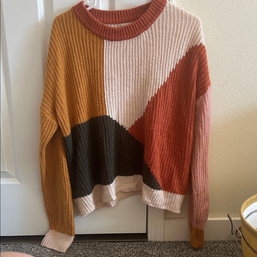 Colorblock Knit Sweater